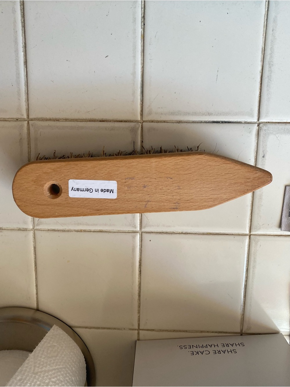 Wooden Cleaning Laundry Brush - Natural Beech Finish
